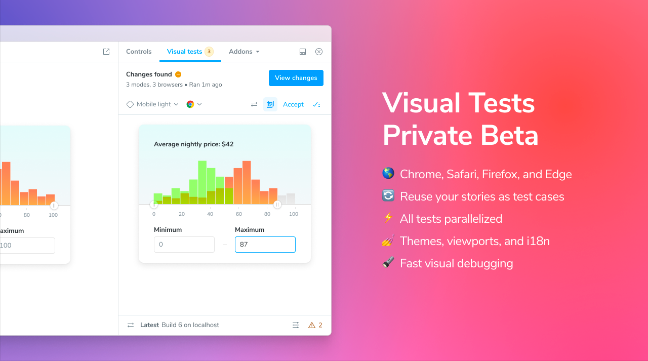 Chromatic Visual Test addon enters private beta